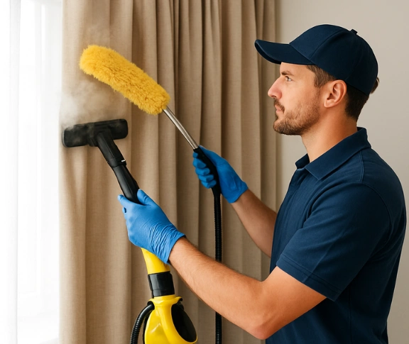 Trusted blind cleaning technician Matty Curtain Cleaning west-woombye QLD