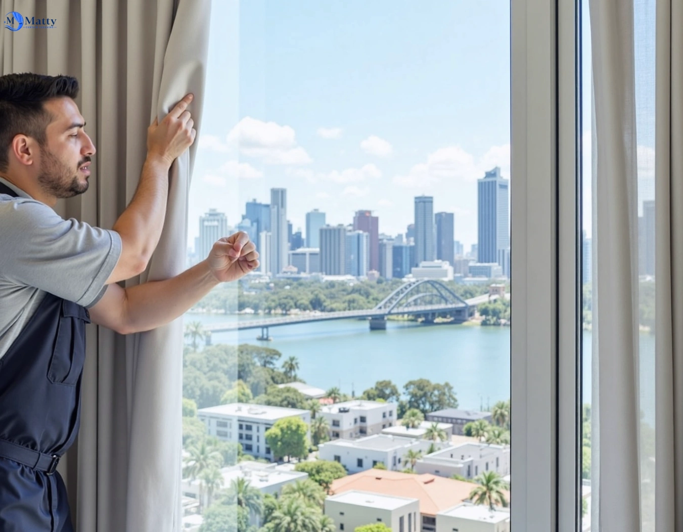 Professional curtain steam cleaning service west-woombye QLD by Matty Curtain Cleaning