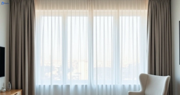 Freshly steam cleaned curtains in west-woombye QLD